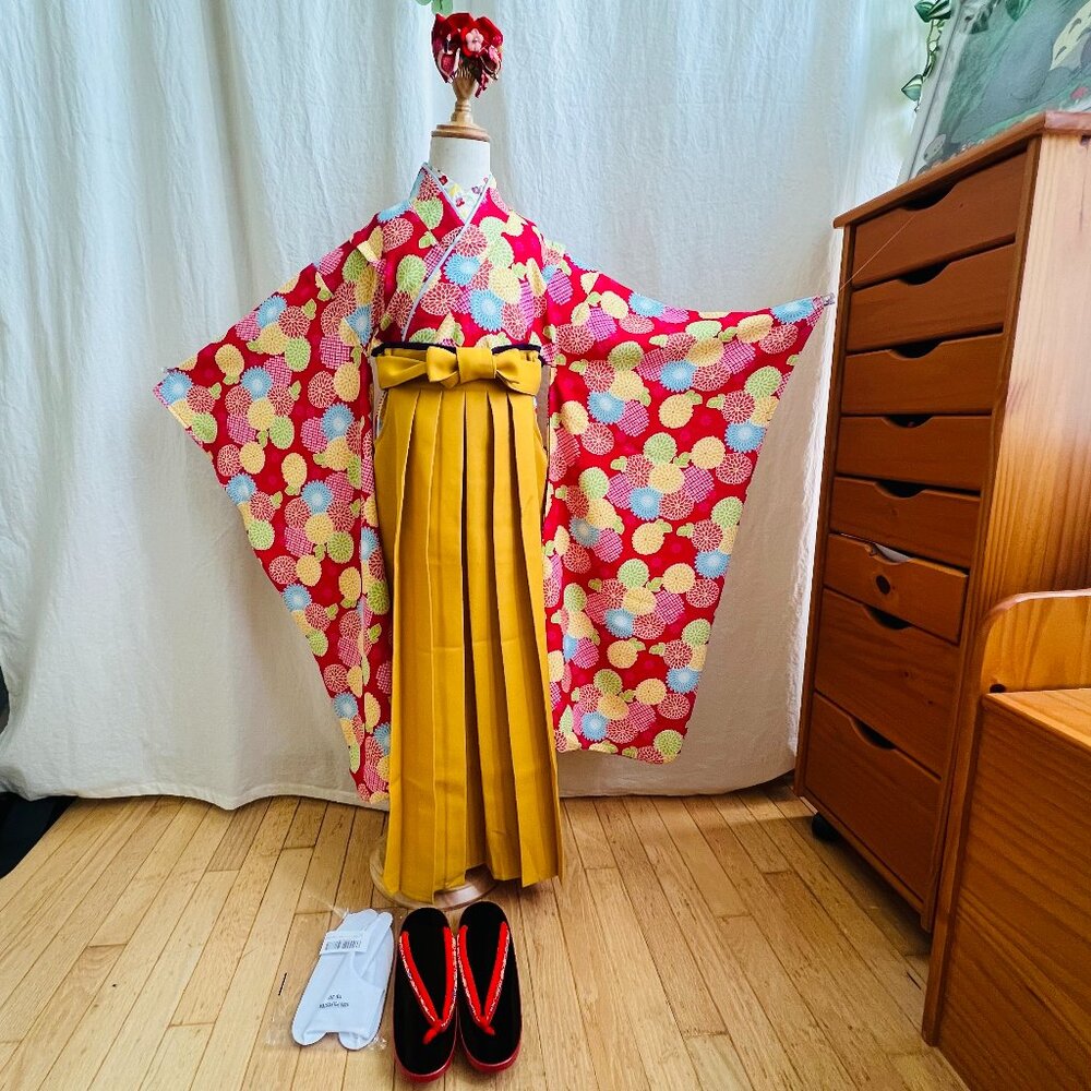 Girls Kimono & Hakama Set from Japan - NWT